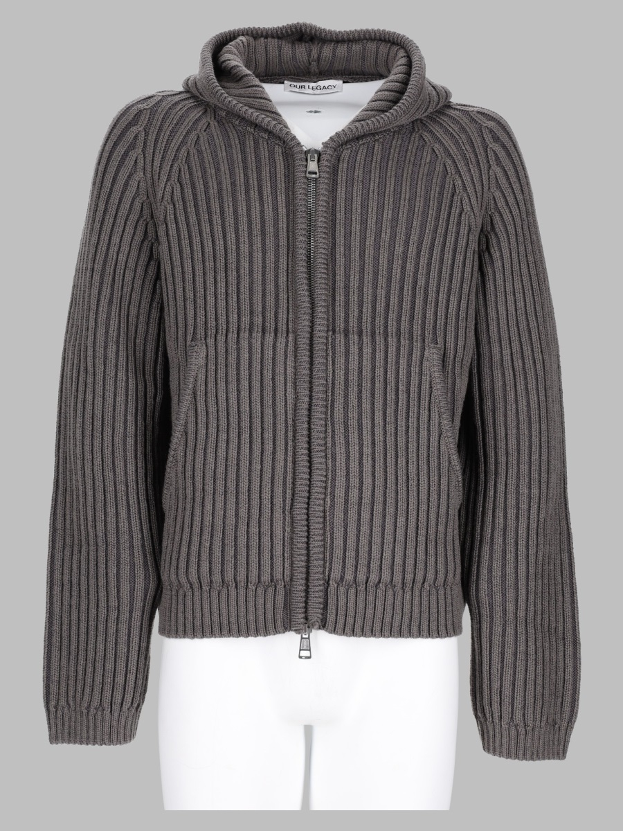 [Our Legacy] Cardigan FW26 M4263LS_SAGESTRIPEDRYMERINOWOOL