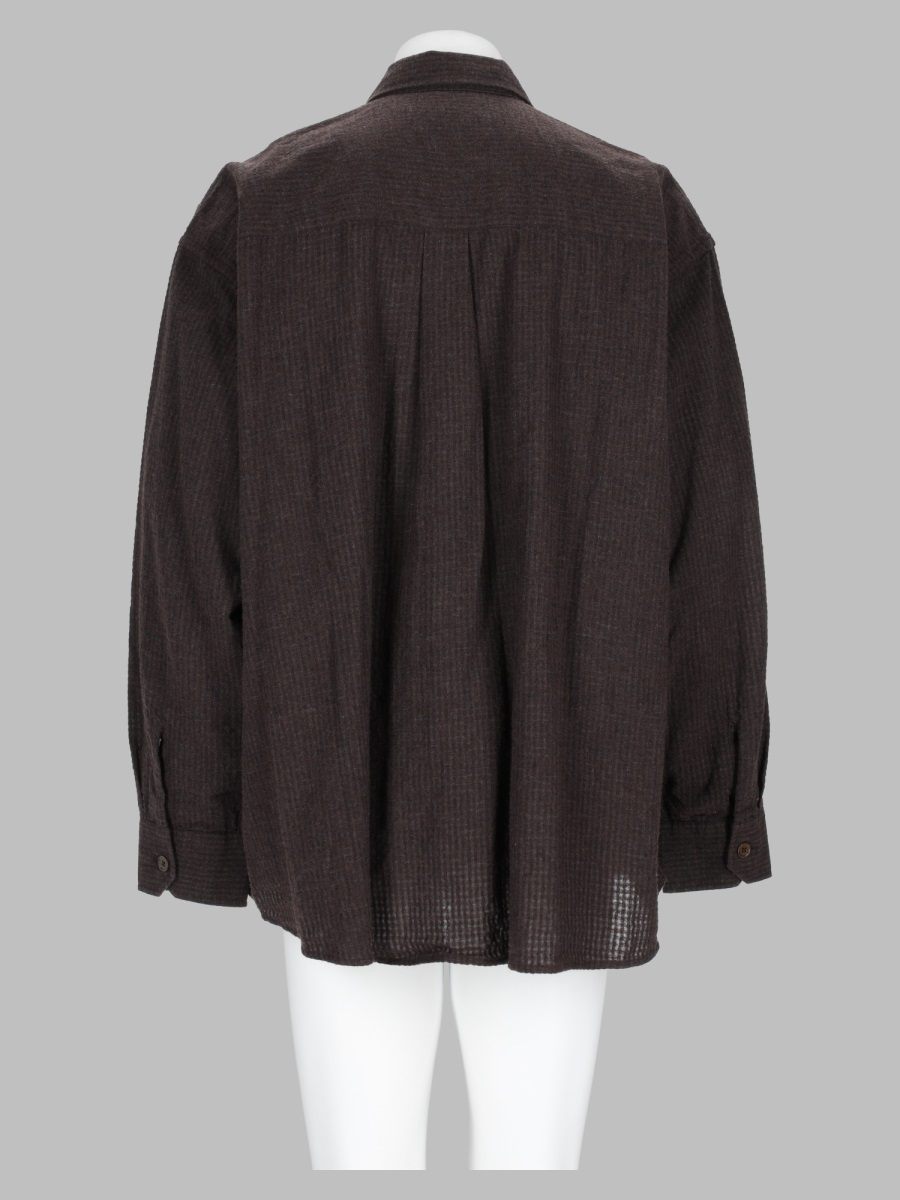 [Our Legacy] Shirts Long Sleeve FW26 M4262BTC_TRUFFLECHECKGRIDCLOTH