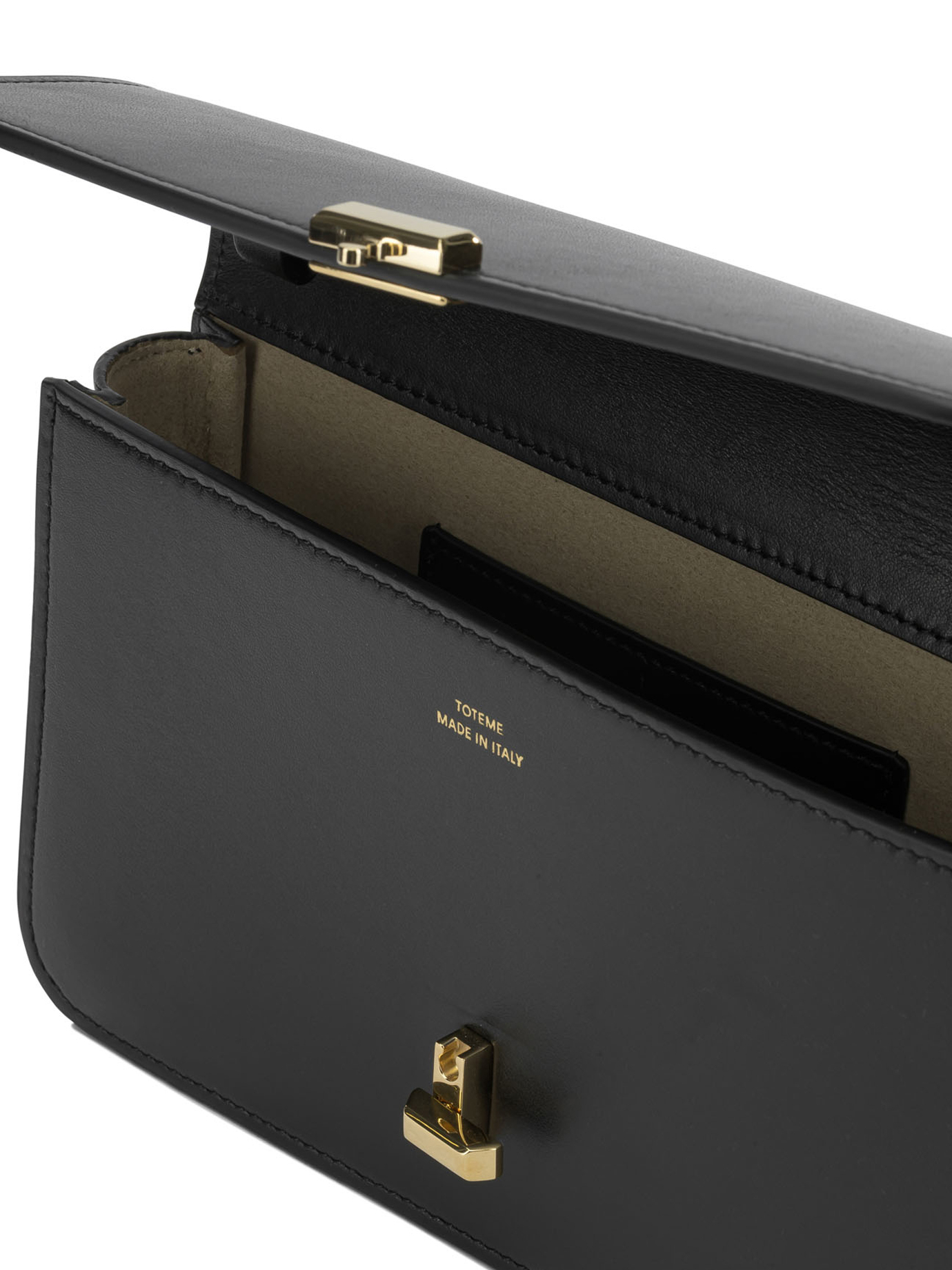 [TOTEME] Cross body bag FW26 264-WAL0140-LE0206-001BLACK