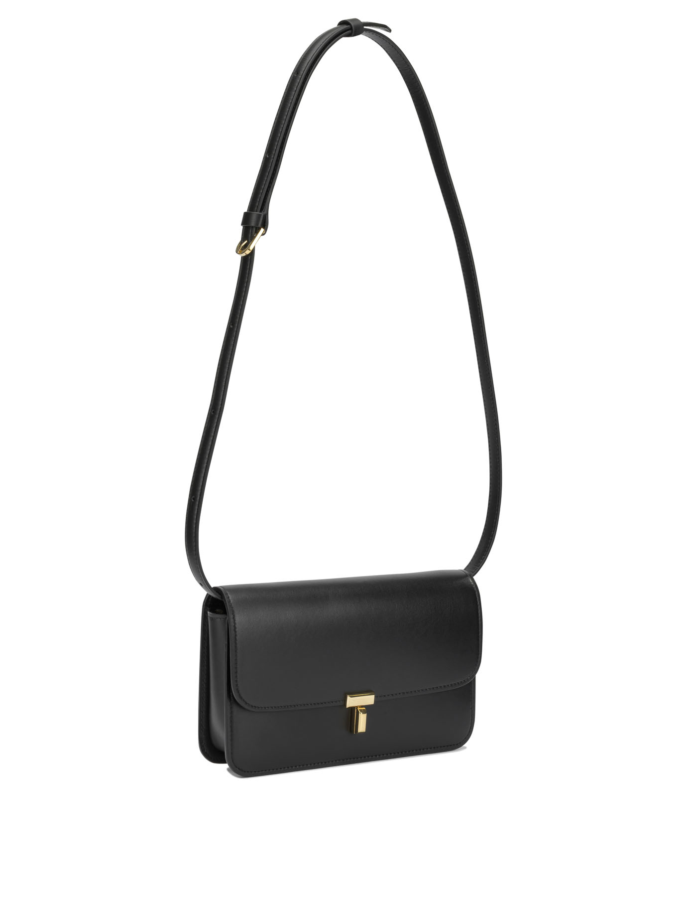 [TOTEME] Cross body bag FW26 264-WAL0140-LE0206-001BLACK