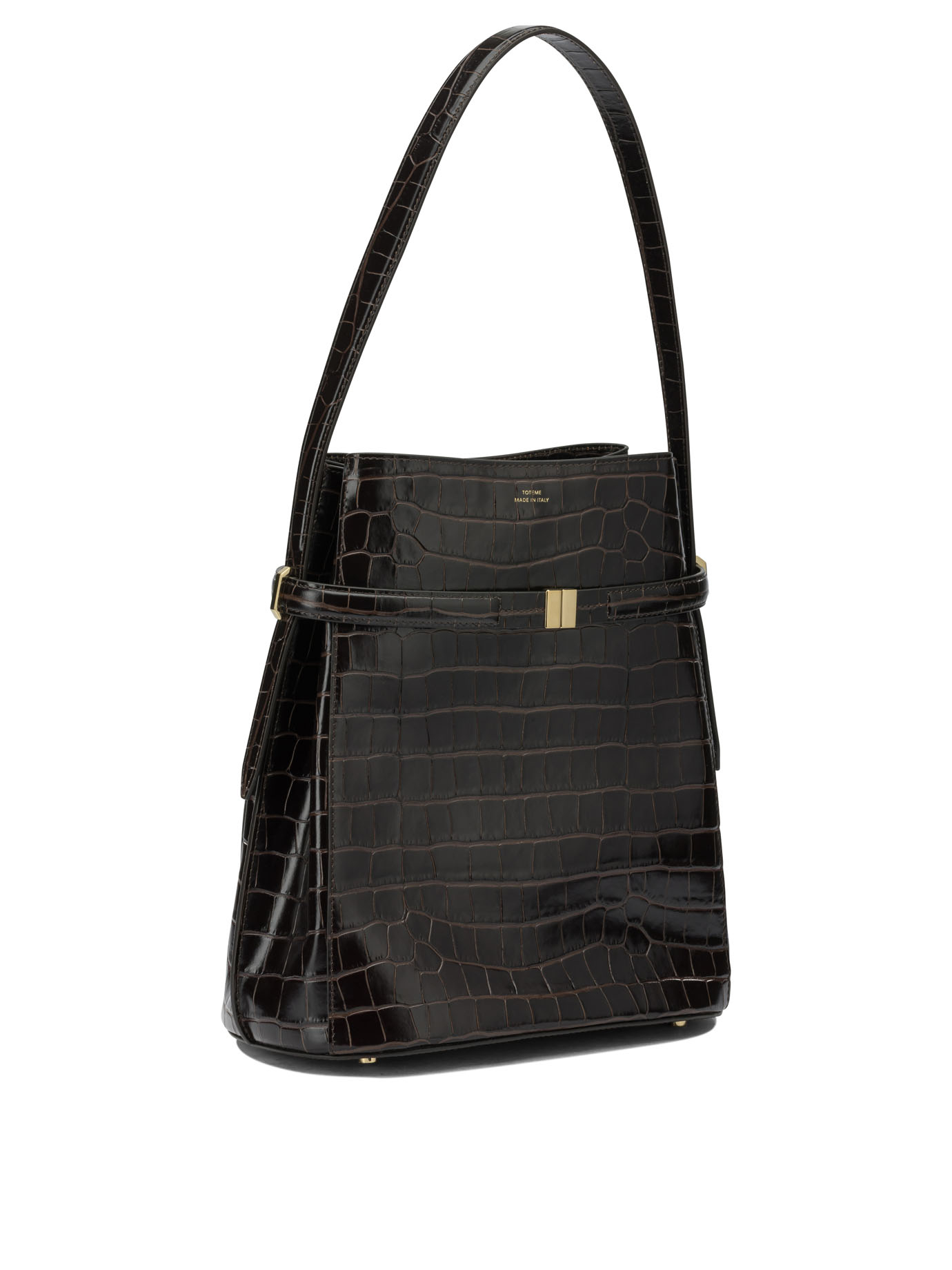 [TOTEME] Shoulder bag FW26 244-WAL0048-LE0076-034DARK BROWN
