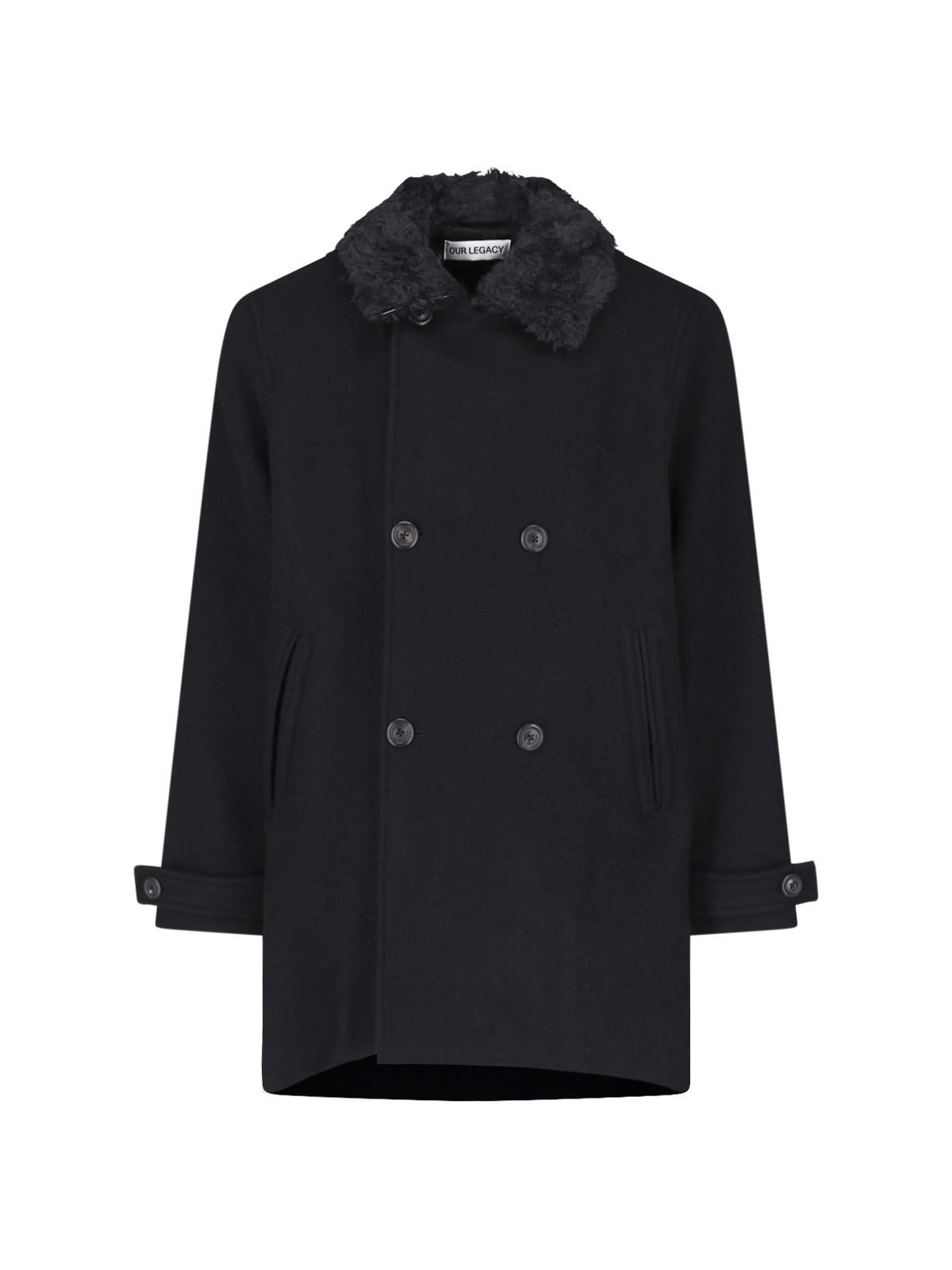 [Our Legacy] Coat FW26 M4261WBSBLACK STAMPED WOOL