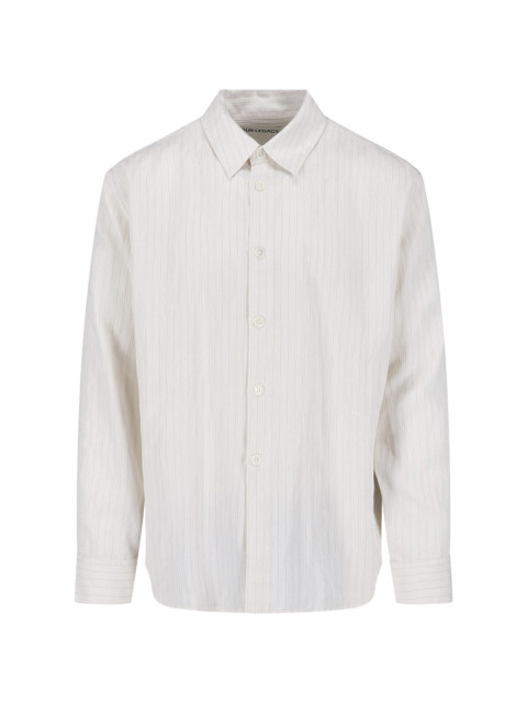 [Our Legacy] Shirts Long Sleeve FW26 M4262BCSCREAM STRIPE CEREMONY VISCOSE