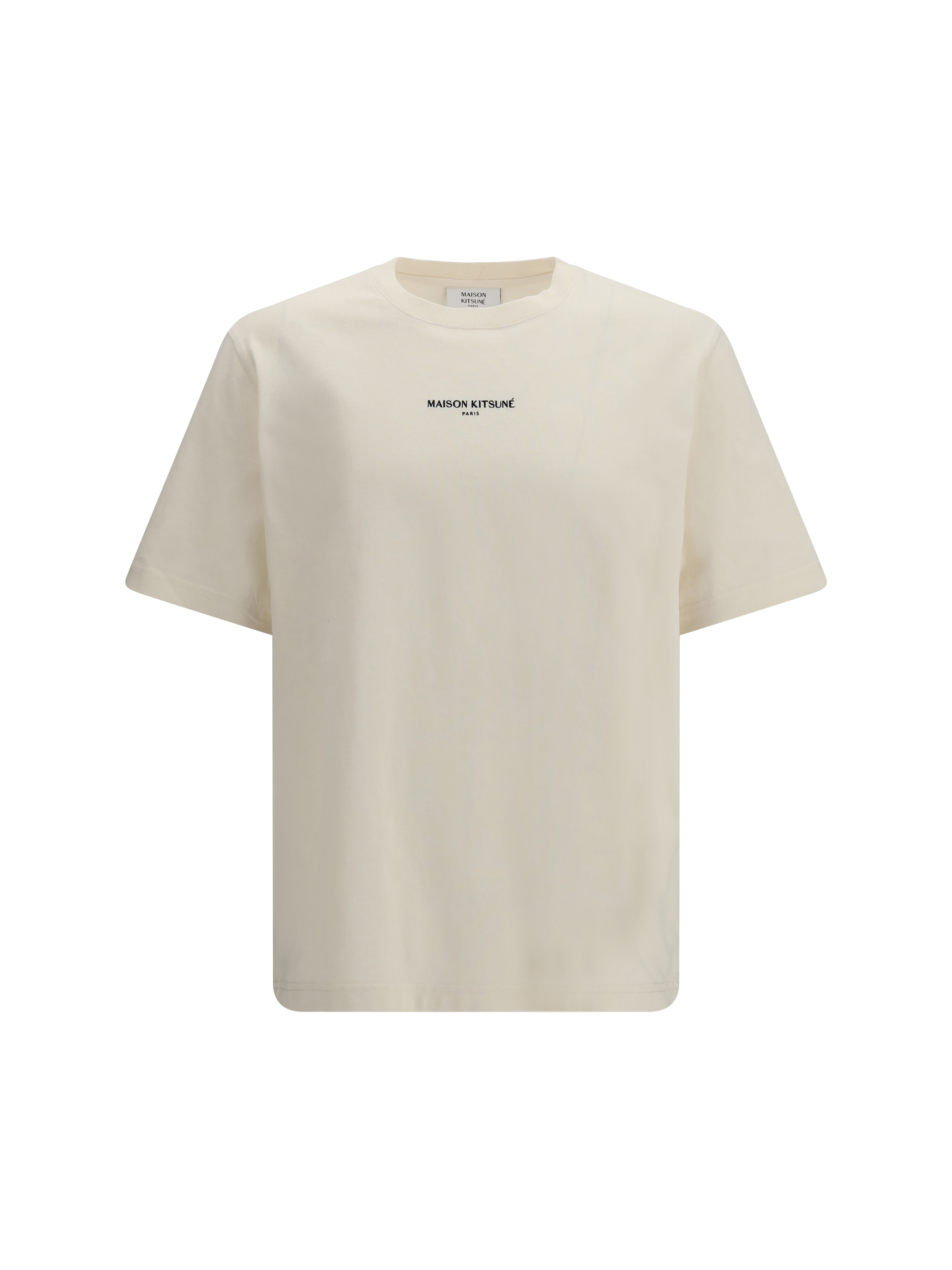 앞면에 로고가 있는 면 티셔츠