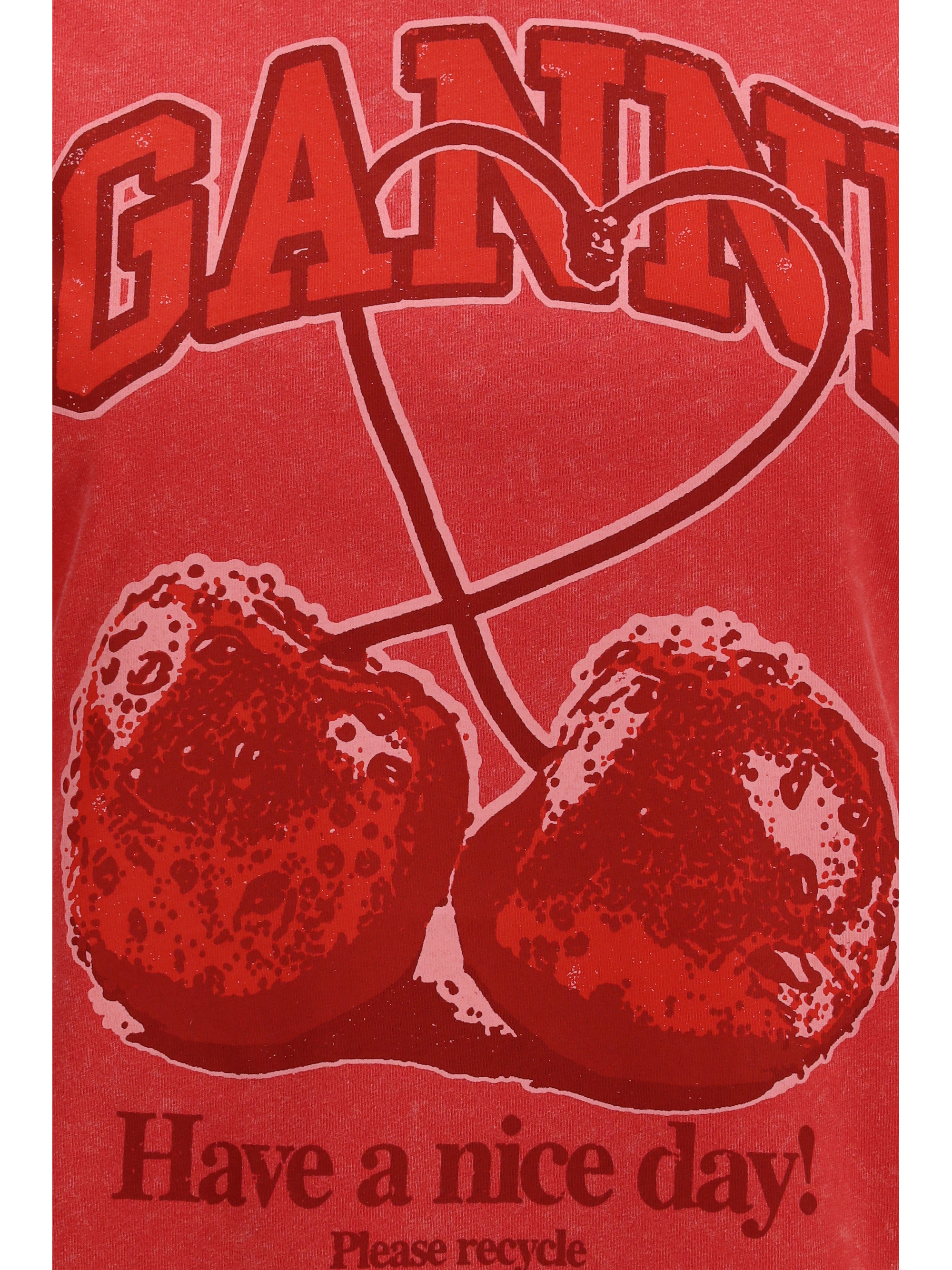 Ganni의 퓨처 체리 티셔츠