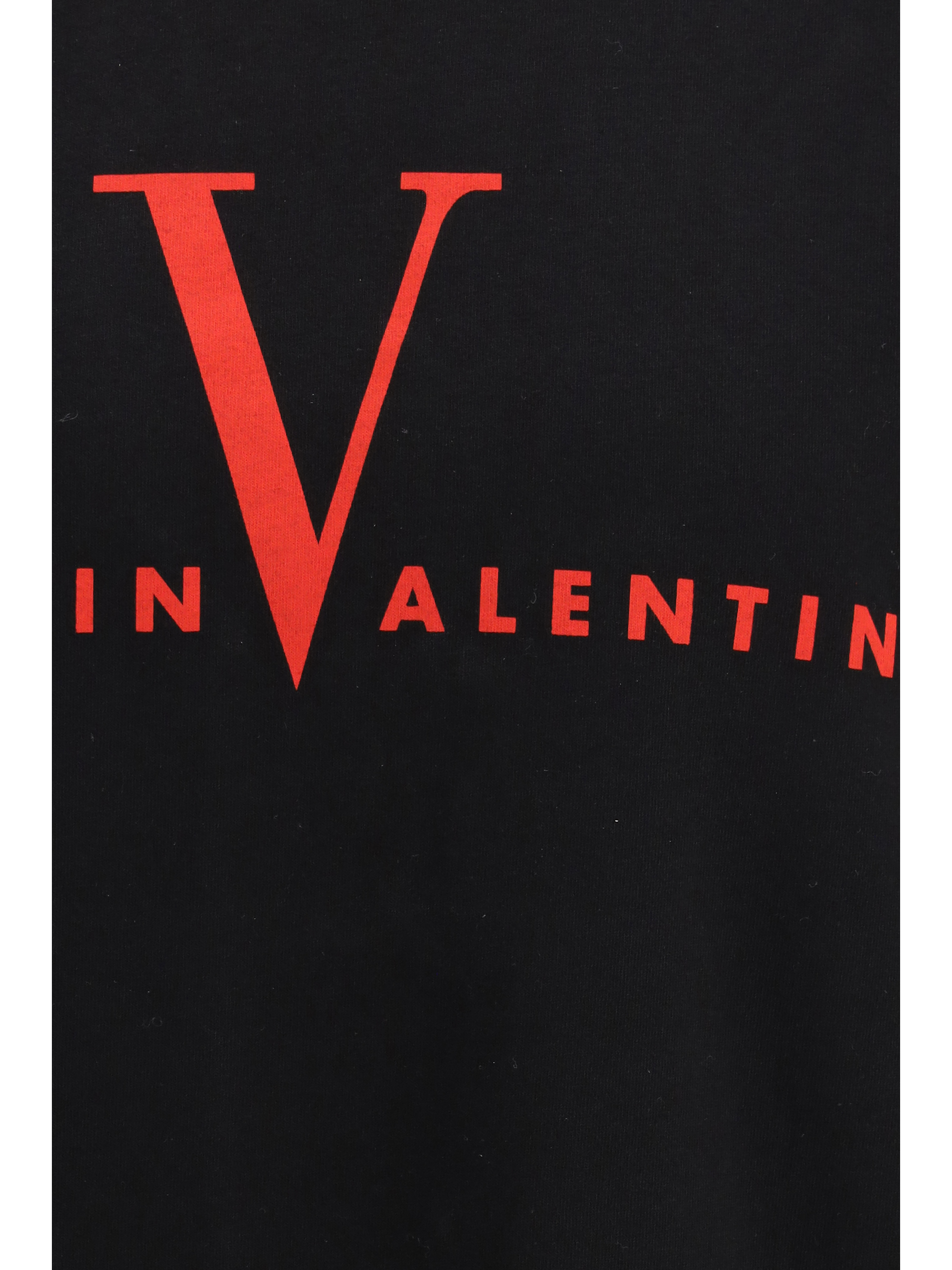 "Made in Valentino" 프린트가 있는 티셔츠