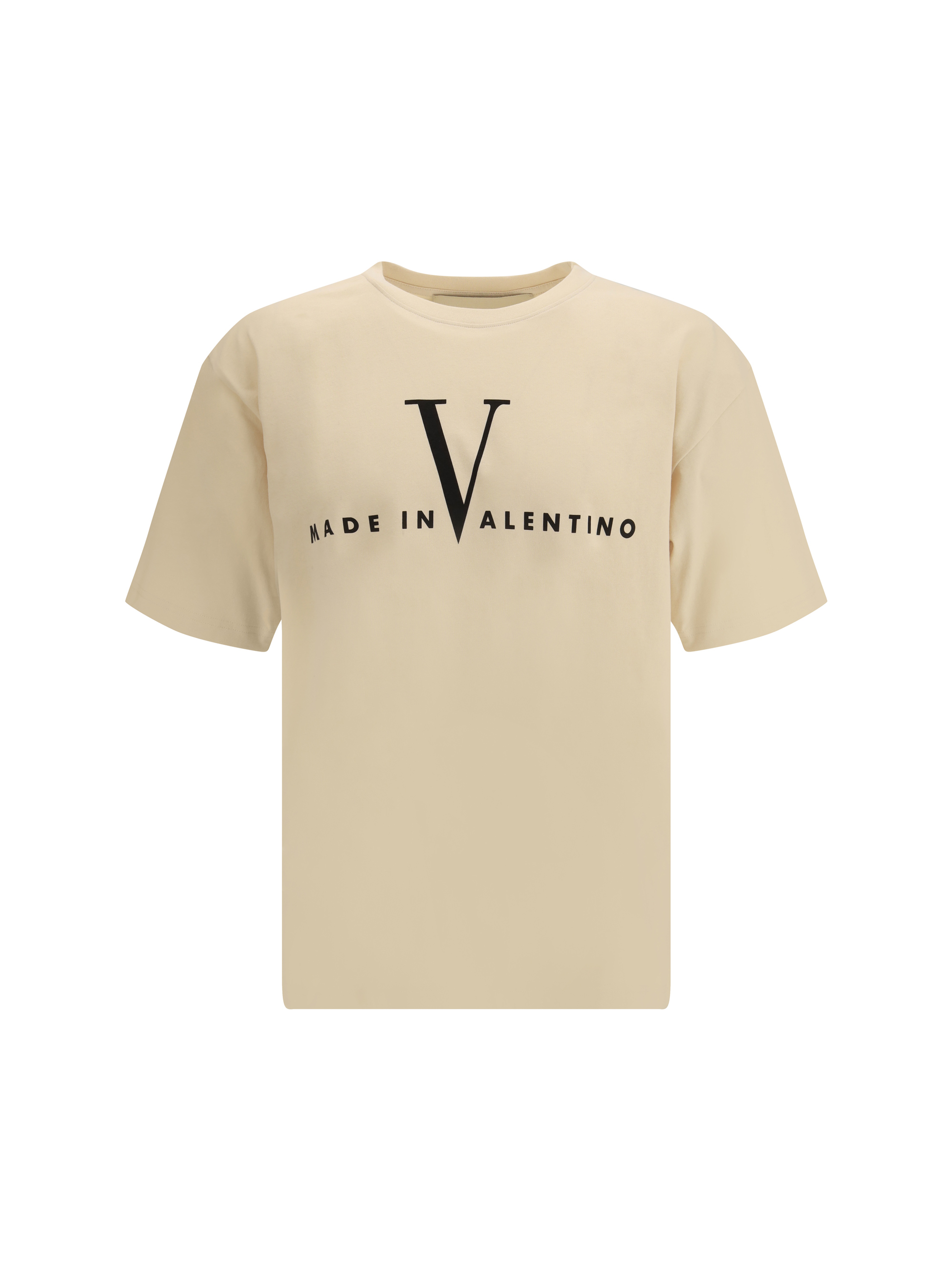 "Made in Valentino" 프린트가 있는 티셔츠