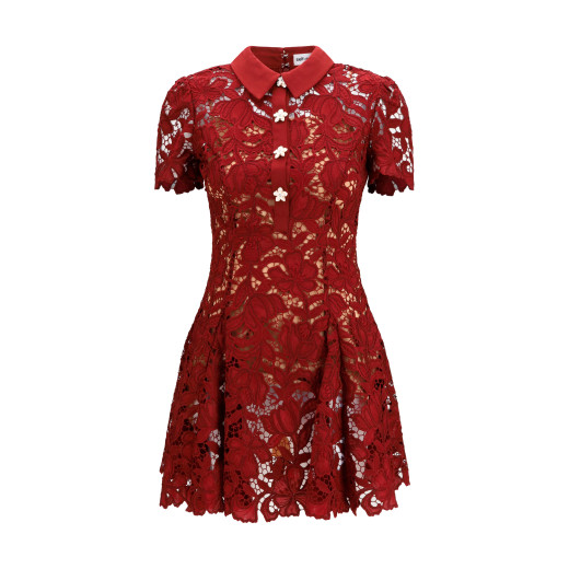 짧은 레이스 드레스